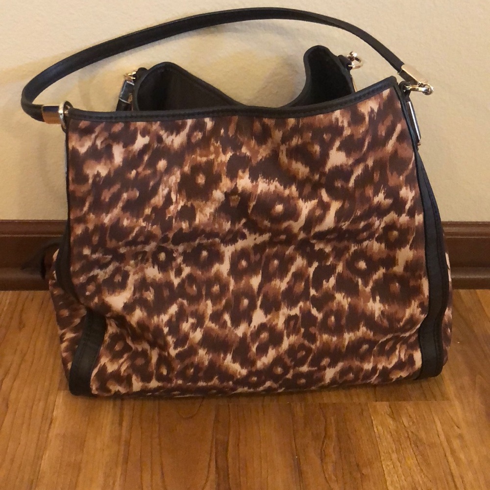 Leopard print coach purse